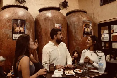 Inside a Seville tapas bar